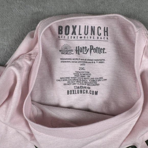 Harry Potter Women's 2XL Short Sleeve Hogwarts Quidditch Pink - Picture 9 of 9